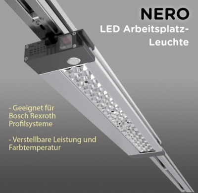 Nero LED Industrie-Arbeitsplatzleuchte